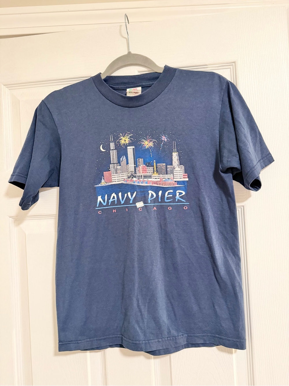 Navy Pier Chicago Graphic T-Shirt - Blue